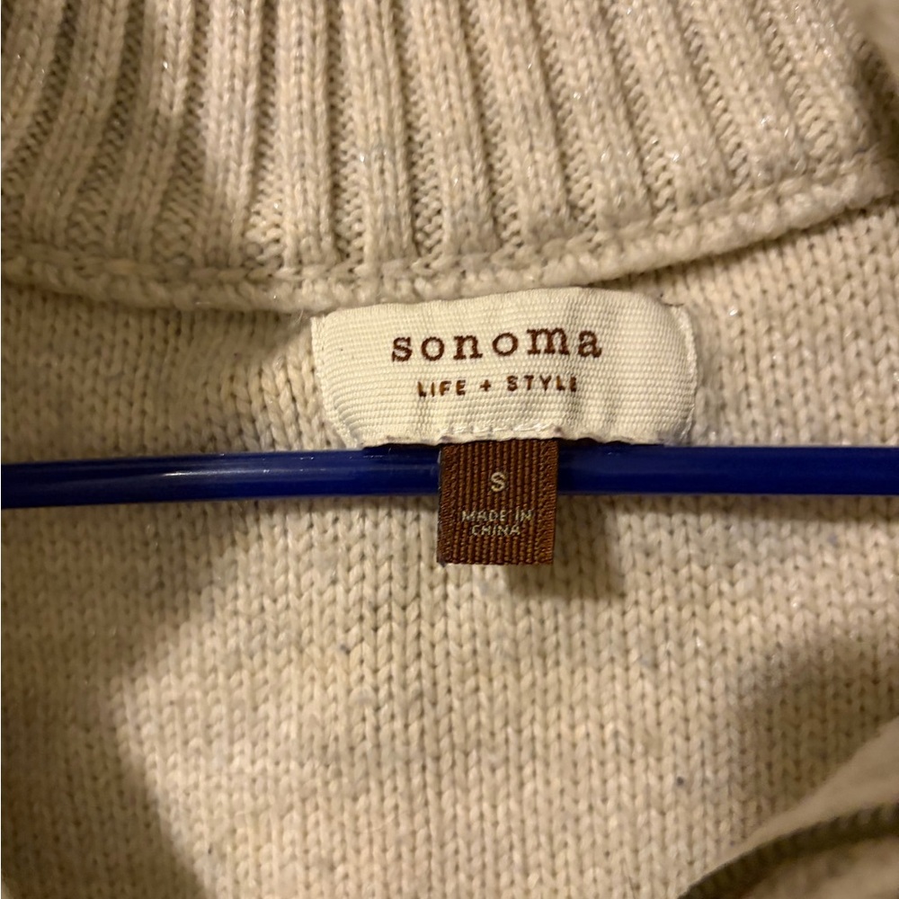Sonoma Women's Beige Turtleneck Sweater